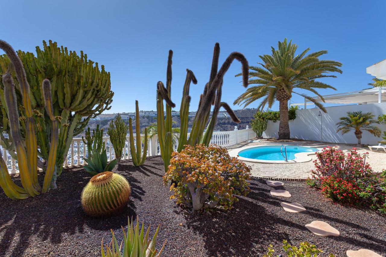 Stunning Villa With Breathtaking Ocean View Mogán Exterior photo