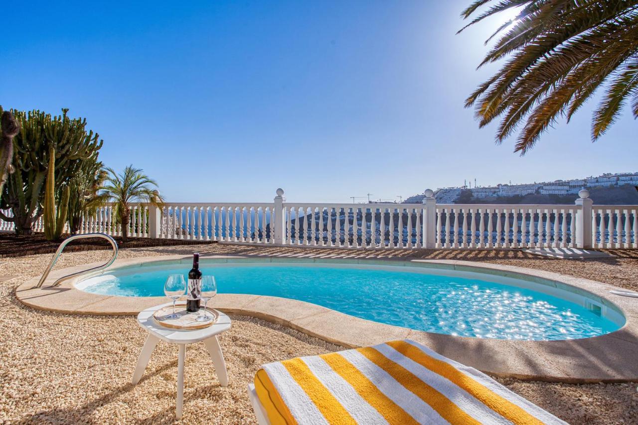 Stunning Villa With Breathtaking Ocean View Mogán Exterior photo